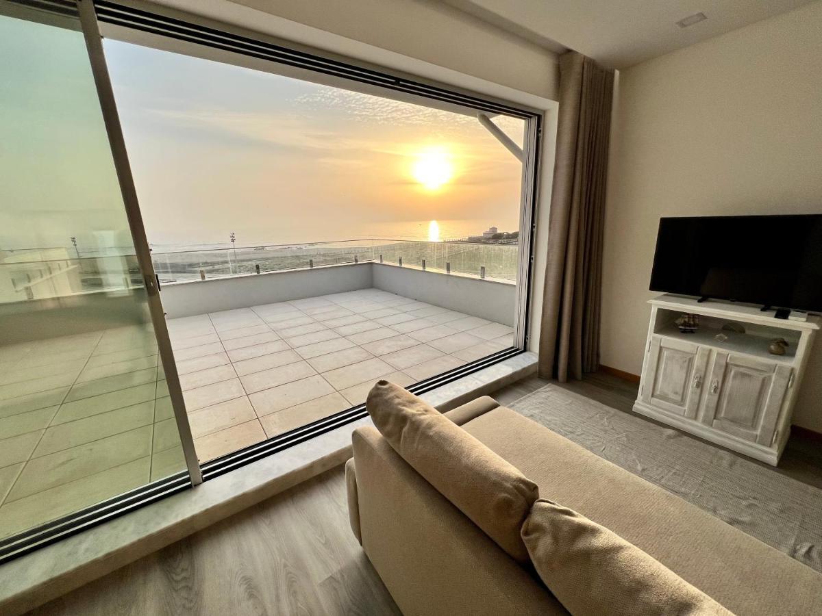 Povoa De Varzim-Sleeps4-Beachfront-Ac-Parking Zewnętrze zdjęcie